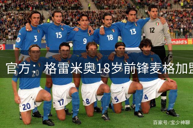 官方：格雷米奥18岁前锋麦格加盟波尔图，转会费1100万欧元